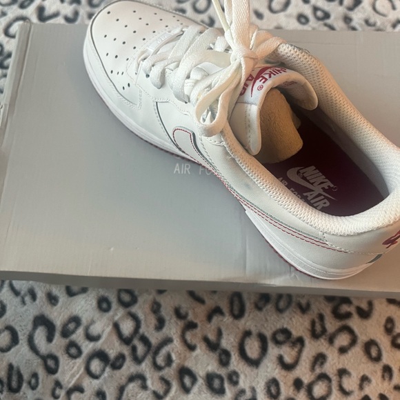 Nike Kids White and Red Sneakers